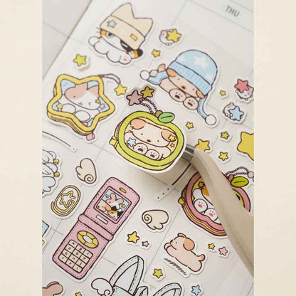 Hobbang & Yanggaeng Cute Cozy Character Sticker (3-Pack)