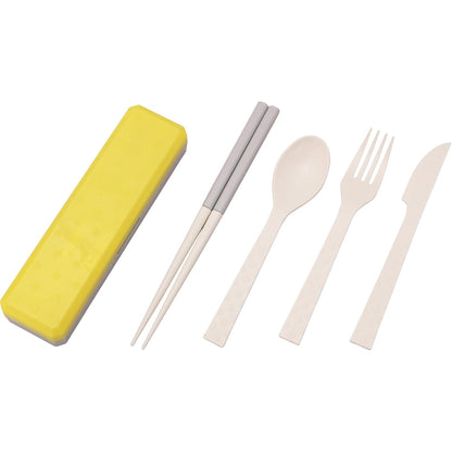 Cutlery 5p Portable Tableware BPA Free Primrose Yellow - 코쿠보 고아웃 커트러리 KK-351 프라임로즈 옐로우 - adamhnk