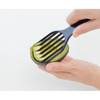 Avocado Slicer BPA Free Kitchen Tool Black - 코쿠보 아보카도 슬라이서 KK-366 - adamhnk