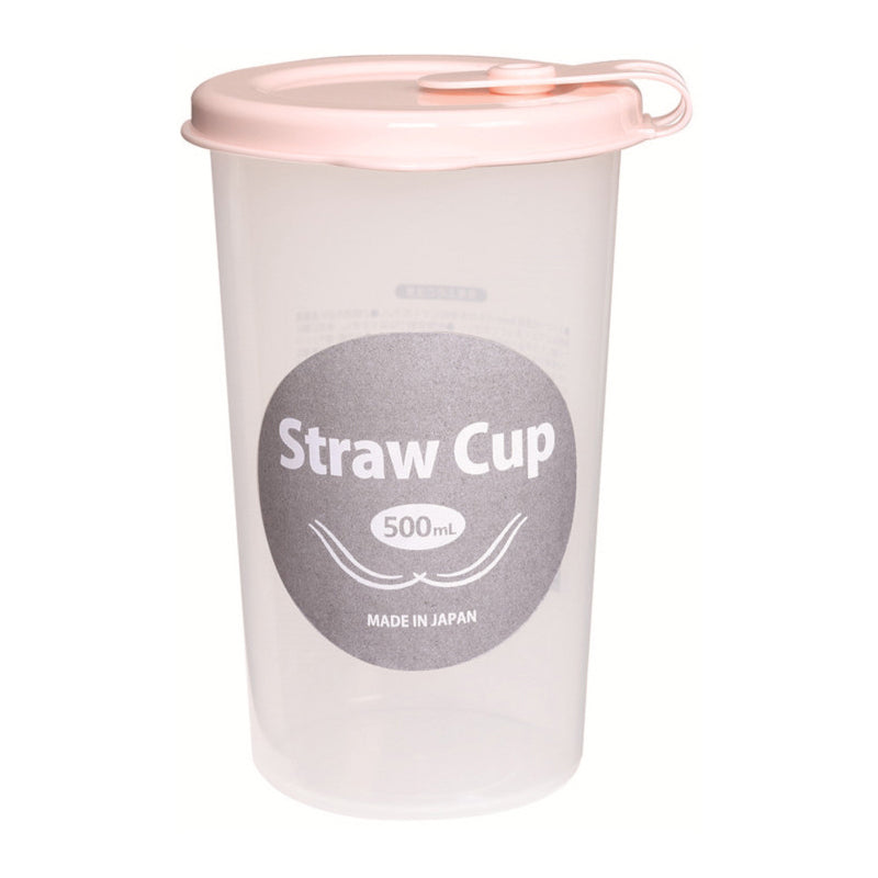 Straw Cup Drink Water (500ml) Bottle Peach - 코쿠보 빨대컵 피치 KK-370 - adamhnk