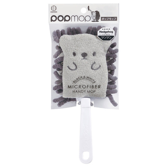 Mini Mop Micro Fiber Handy Type Cleaning Tool Hedgehog - 코쿠보 POPMOP 미니 손걸레 고슴도치 KM-330 - adamhnk