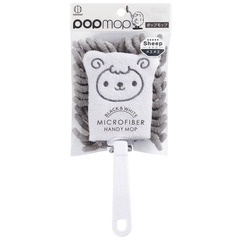 Mini Mop Micro Fiber Handy Type Cleaning Tool Sheep - 코쿠보 POPMOP 미니 손걸레 양 KM-331 - adamhnk