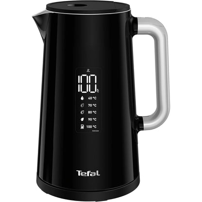 Tefal KO8508 Digital Display Safe to Touch Electric Cordless Kettle (1.7L) 7 Cups 1800W Black