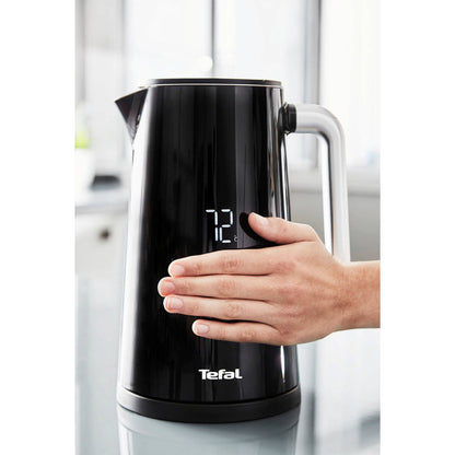 Tefal KO8508 Digital Display Safe to Touch Electric Cordless Kettle (1.7L) 7 Cups 1800W Black