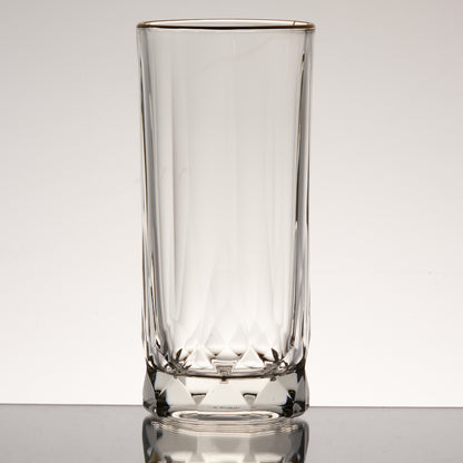 LUCID GOLDLINE 24K Highball (350ml) Glass Cup Clear - 라씨에뜨 루시드 하이볼 - adamhnk