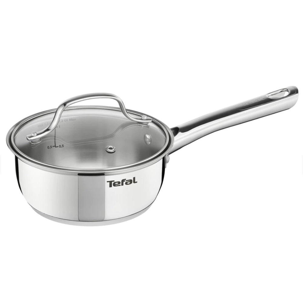 Tefal Limited Stainless Steel Induction Saucepan & Pot 2p (16cm + 18cm) Dishwasher Safe Silver