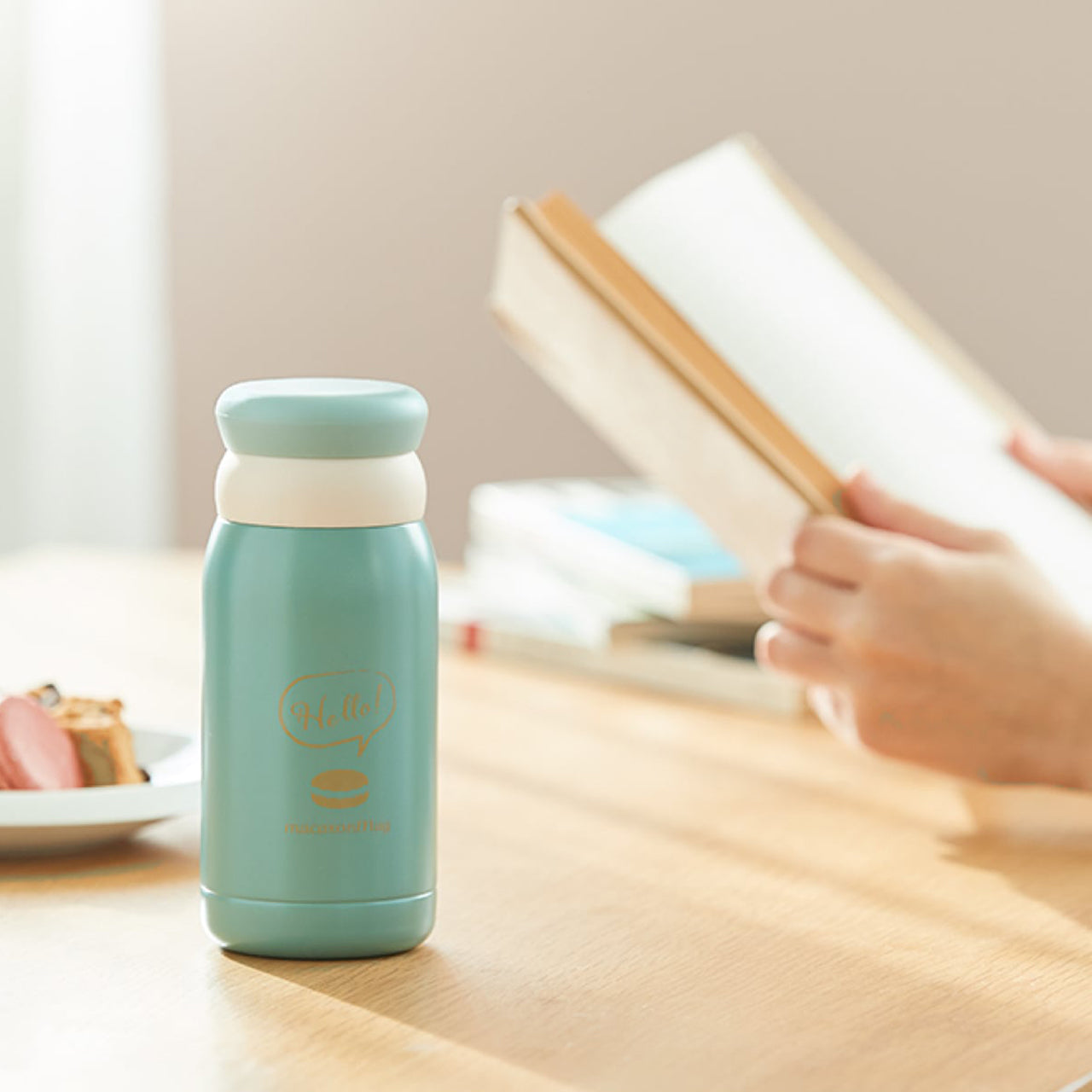 Macaroon Mug Tumbler (180ml) Bottle Green - ALLGO 마카롱 텀블러 180ml MBM-18 그린 - adamhnk