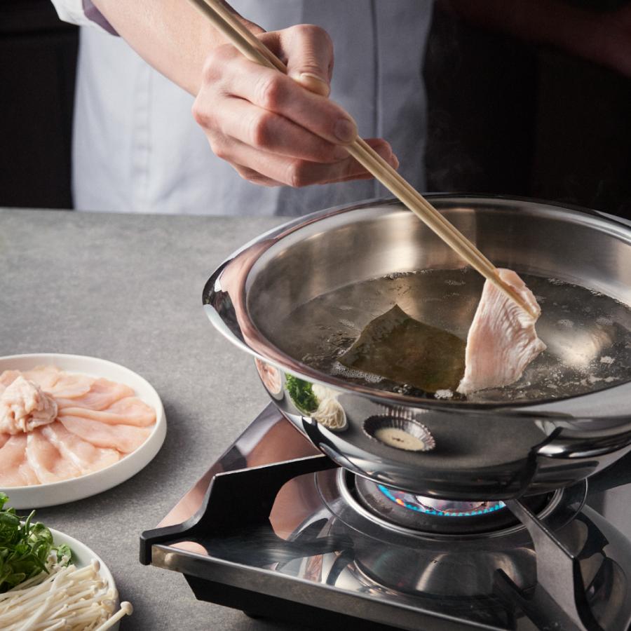 Meyer Stainless Steel 3-Layer Induction Mixing Bowl Pan (24cm) + Glass Lid No PFOA Silver - Adamhnk