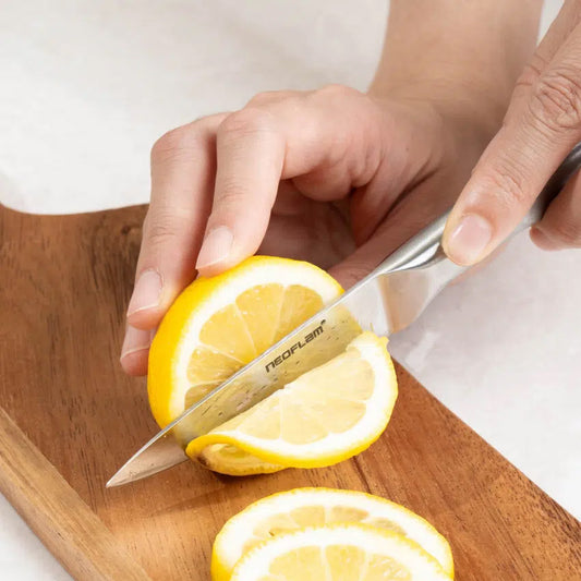 Neoflam All-Stainless Steel Easy Grip Paring Knife Small (21cm) Silver