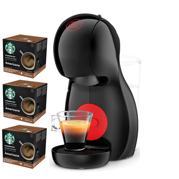 NESCAFE DOLCE GUSTO Piccolo XS Black Coffee Machine 1500W + Coffee Capsule(House Blend 36p)