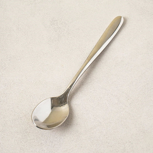 Premium 304 All-Stainless Steel Tea Spoon (14cm) Silver
