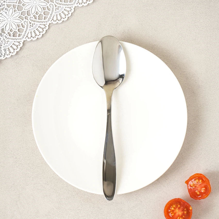 Premium 304 All-Stainless Steel Tea Spoon (14cm) Silver
