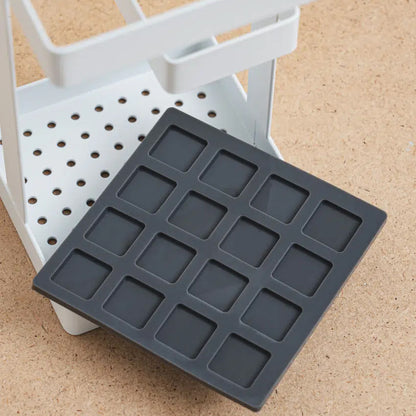 Rectangular Kitchen Utensil Storage Box (14x8cm) White - Adamhnk