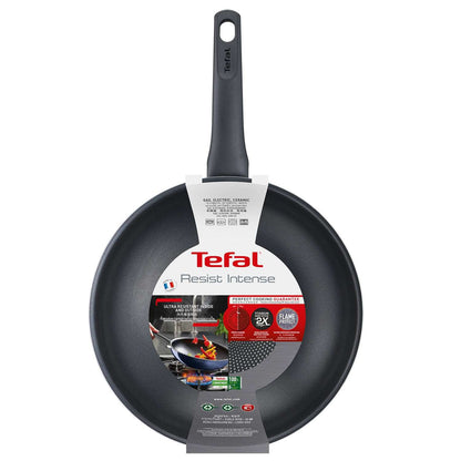 Tefal Resist Intense Wok Pan (28cm) Dishwasher Oven Safe No PFOA Black