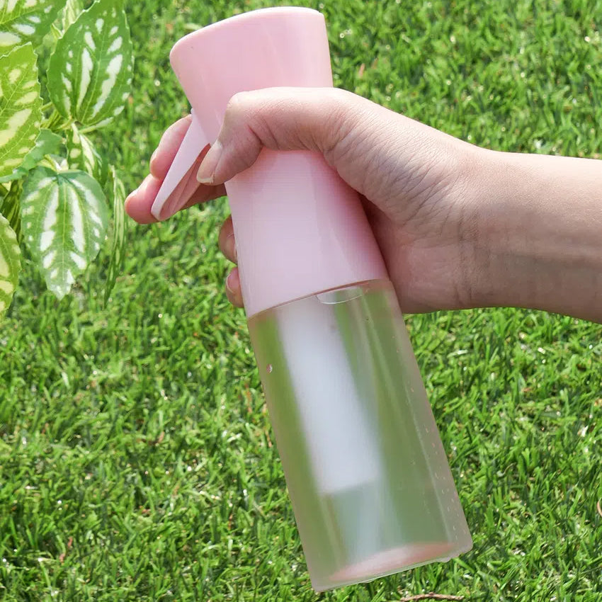 Spray Bottle for Hair, Plants & More, Continuous Mister, Ultra Fine Water Mist, (200ml) Pink Bottle