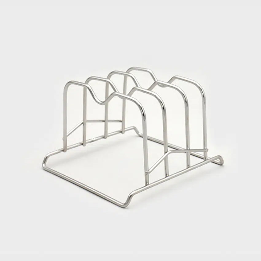Stainless Steel Plate Rack (16.5x15.5x11cm) Silver - Adamhnk