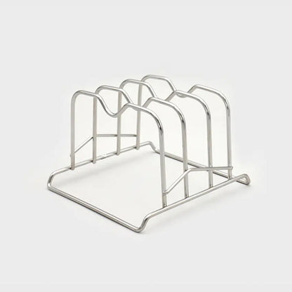 Stainless Steel Plate Rack (16.5x15.5x11cm) Silver - Adamhnk