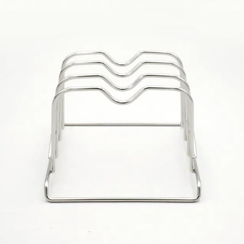 Stainless Steel Plate Rack (16.5x15.5x11cm) Silver - Adamhnk