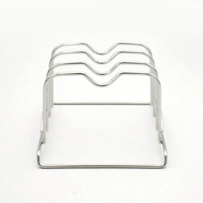 Stainless Steel Plate Rack (16.5x15.5x11cm) Silver - Adamhnk