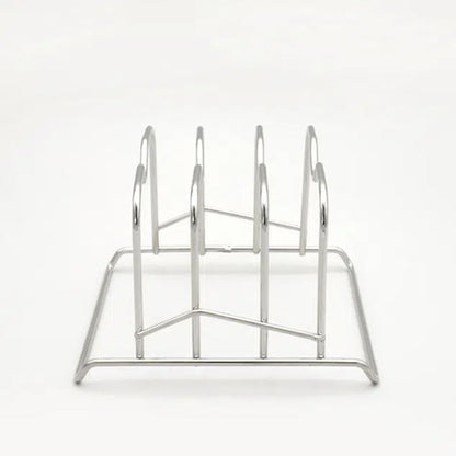 Stainless Steel Plate Rack (16.5x15.5x11cm) Silver - Adamhnk