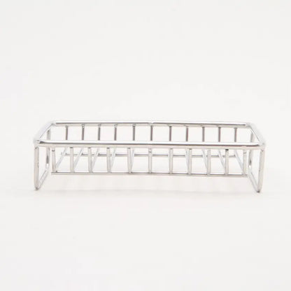 Stainless Steel Soap Dish (12.7 x 9.5 cm) Silver - Adamhnk