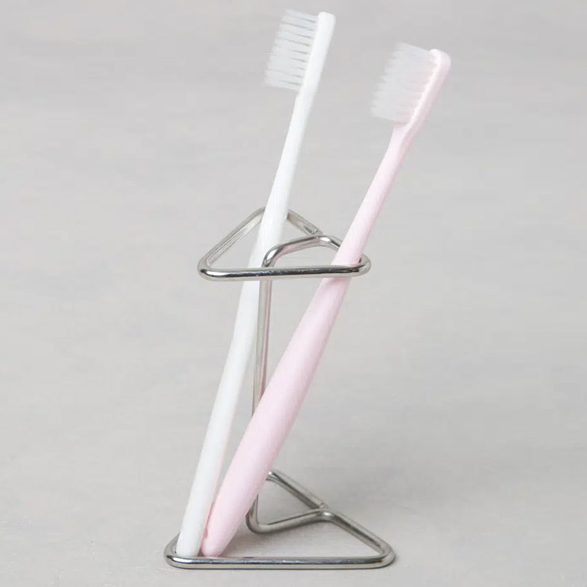 Stainless Steel Toothbrush Holder (5x10x7.5cm) Silver - Adamhnk