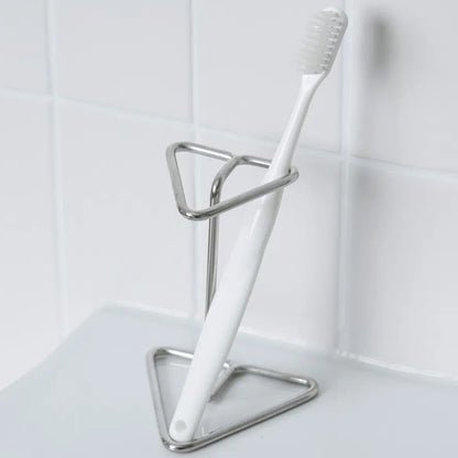 Stainless Steel Toothbrush Holder (5x10x7.5cm) Silver - Adamhnk