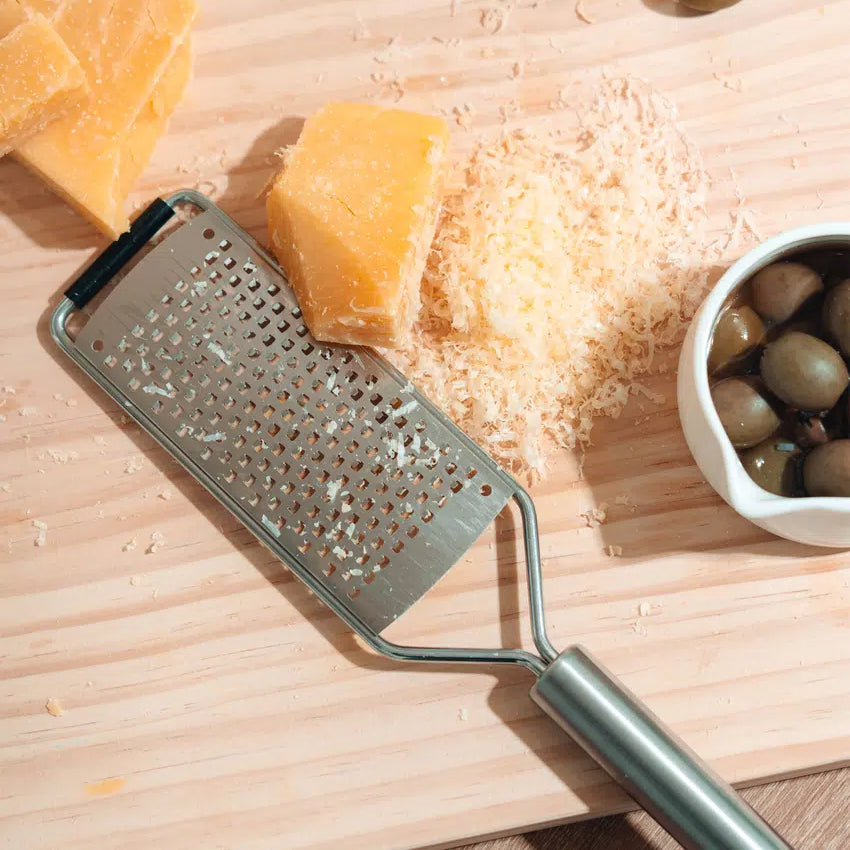 Stainless Steel Wide Cheese Grater (29x5.5cm) Silver - Adamhnk