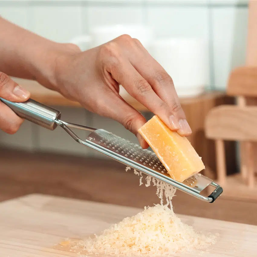 Stainless Steel Wide Cheese Grater (29x5.5cm) Silver - Adamhnk