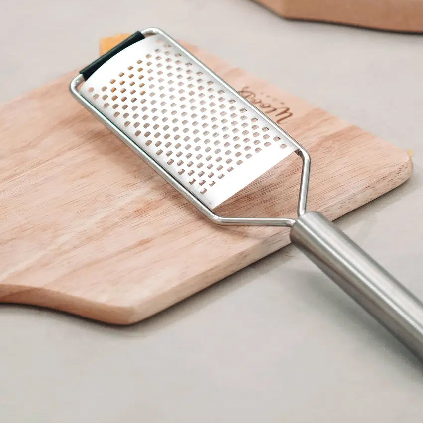 Stainless Steel Wide Cheese Grater (29x5.5cm) Silver - Adamhnk