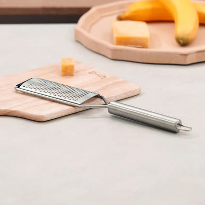 Stainless Steel Wide Cheese Grater (29x5.5cm) Silver - Adamhnk