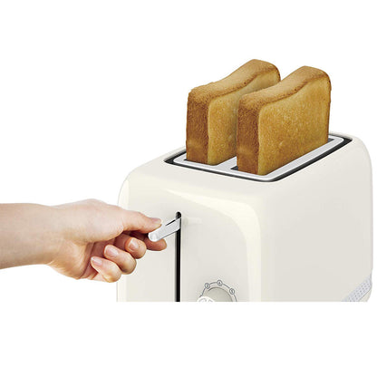 Tefal TT303A Soleil Toaster 2 Automatically Center Slot 7 Levels Indicator Lights 850W Ivory