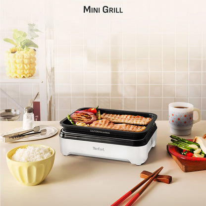 Tefal GC5711 Compact Mini Electric Grill 1100W White - Adamhnk