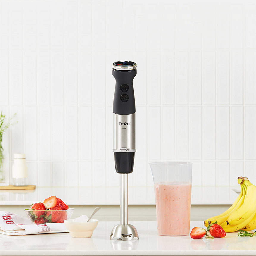 Tefal HB6718 Quickchef Silence Hand Blender + Beaker (800ml) 1000W Black - Adamhnk
