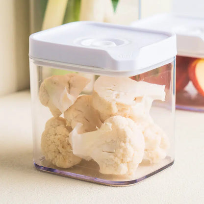 Vacuum Food Storage Container (680ml) White - Adamhnk