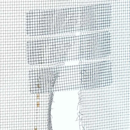 Window Frame & Veranda Drain Weep Hole Anti-Insect Screen Patch Sticker 10p (1.5x6cm) Grey