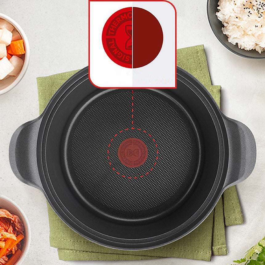 Tefal AROMA CAST AlUMINIUM INDUCTION SAUTE PAN (24cm) Dishwasher Oven Safe No PFOA Mint