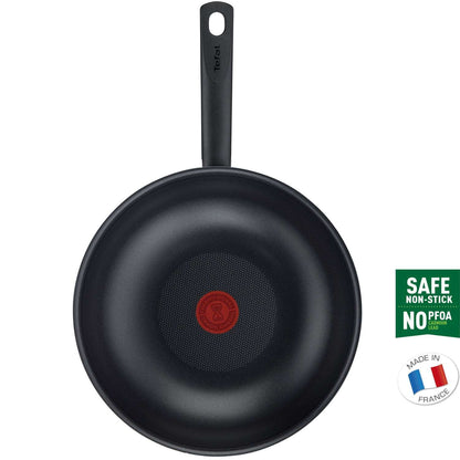 Tefal Bistro Titanium Nonstick Wok Pan (28cm) Dishwasher Oven Safe No PFOA Brown