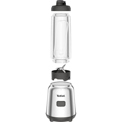 TEFAL BL15FD Mix and Move Mini Blender (600ml) 2p Bottle 4 Blade 300W Silver