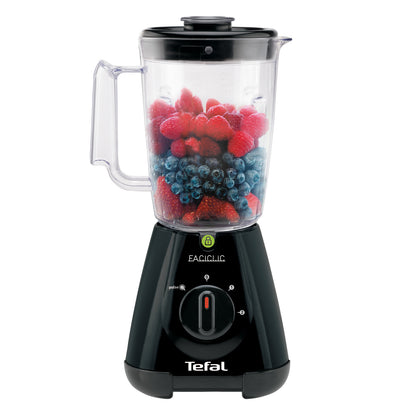 Tefal BL3008 Faciclic Blender Plastic 1.6qt (1.5L) Jug Secure Lock System 4 Sharp Blades 400W Black