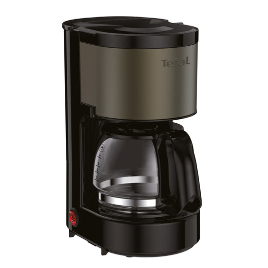 Tefal CM312 Color Touch Filter Coffee Maker Machine Compact (0.6L) 6-Cup 600W Charcoal