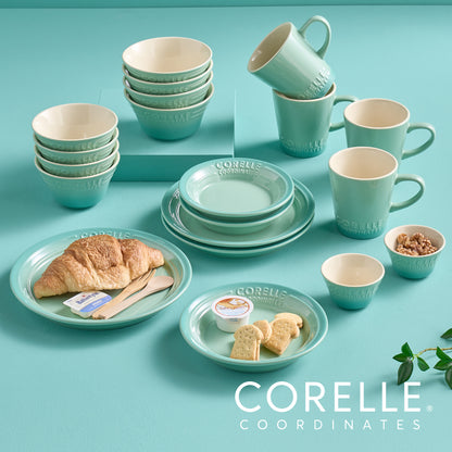 Corelle Breeze Stone Dinnerware 20p Dishwasher Oven Safe Green