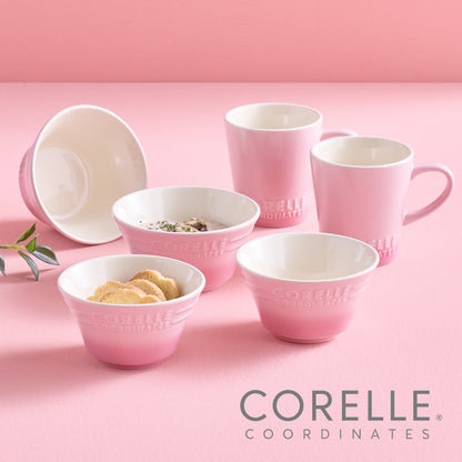 Corelle Breeze Stone Dinnerware 6p Dishwasher Oven Safe Pink