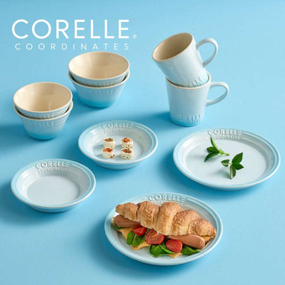 Corelle Breeze Stone Dinnerware 10p Dishwasher Oven Safe Blue