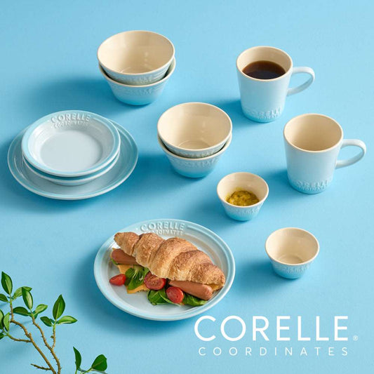 Corelle Breeze Stone Dinnerware 12p Dishwasher Oven Safe Blue