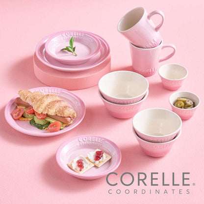 Corelle Breeze Stone Dinnerware 12p Dishwasher Oven Safe Pink