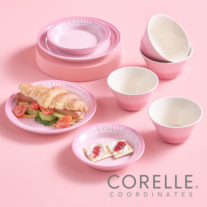 Corelle Breeze Stone Dinnerware 8p Dishwasher Oven Safe Pink
