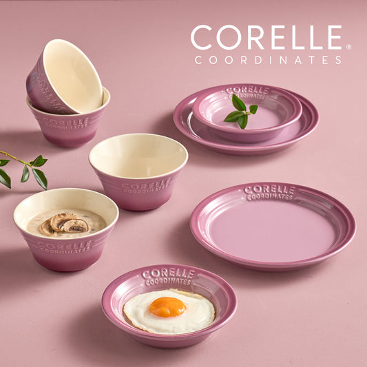 Corelle Breeze Stone Dinnerware 8p Dishwasher Oven Safe Purple