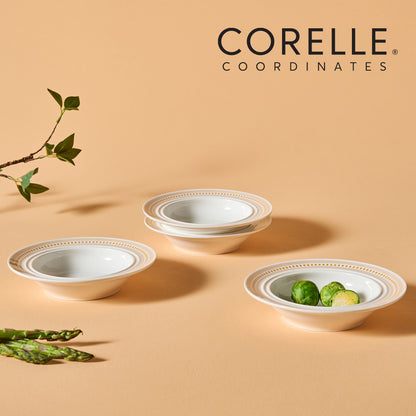 Corelle Rosemont Low Bowl 4pc 6.5" Dinner Set - Adamhnk