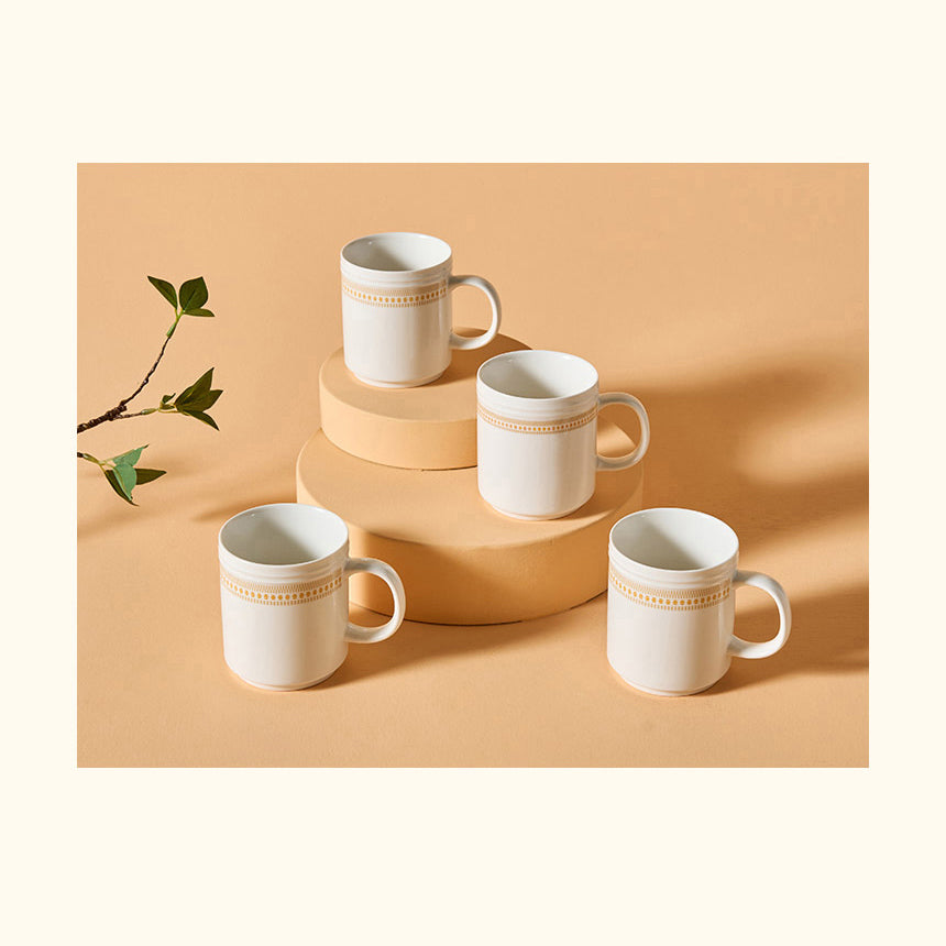 Corelle Rosemont Mug 4pc Dinner Set - Adamhnk
